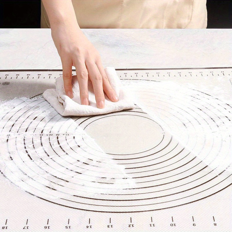 Large Silicone Pastry Mat, Non-stick Baking Mat, Counter Mat, Pastry Board  Rolling Dough Mats, For Bread, Candy, Cookie Making, Baking Tools, Kitchen  Gadgets, Kitchen Accessories - Temu Austria