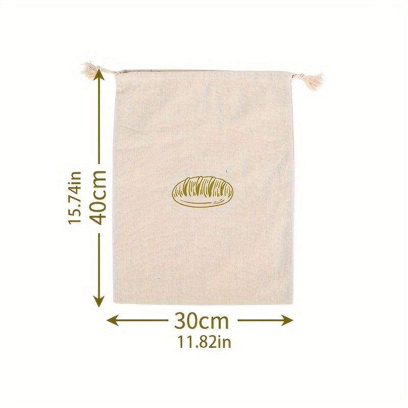 Gift Set - Bread Bag & Kitchen Towel - Linen Bread Bag - Linen Towel