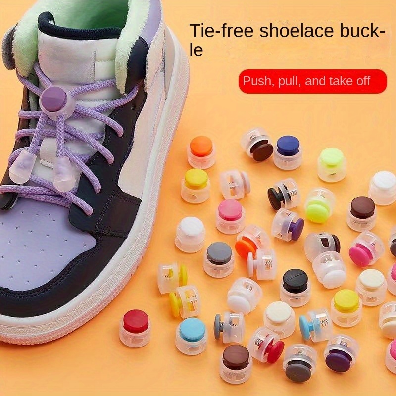 2pcs Tie-free Lazy Cartoon Shoe Buckles & 1pc Shoelaces & 4pcs Shoelaces End Clips, Shoe Accessories,Temu