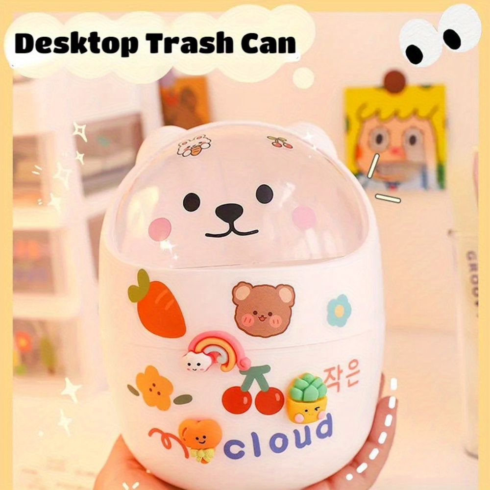 Cute Desktop Trash Mini Decorative Trash Kitchen Bathroom - Temu