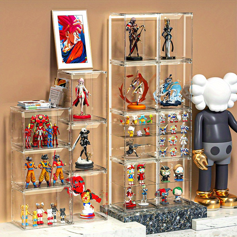 Doll Storage Box Acrylic Magnetic Bag Organizer Mini Toy - Temu