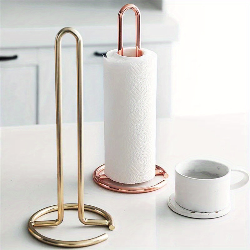 Vertical paper towel holder storage for kitchen counter