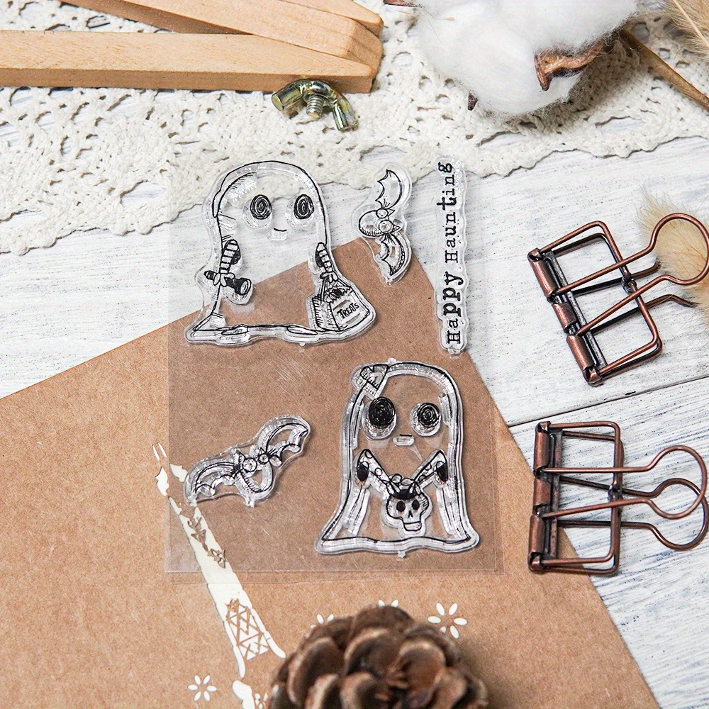 Happy Halloween Clear Stamps Sets Card Making ： Rip / Stone Steles On  Halloween Night / A Burning Candle Clear Stamps For Diy Craft Art Handmade  Gift Blessing Birthday Thanks Card Halloween Card - Temu