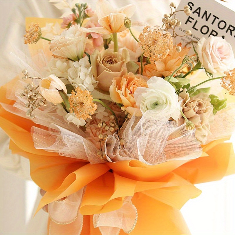 Fresh Flower Wrapping Paper Flower Shop Flower Art - Temu