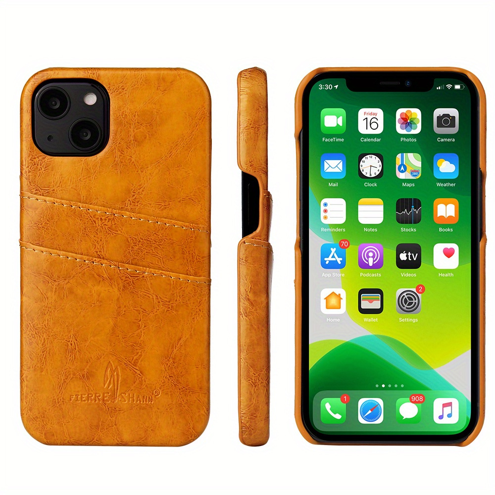 Leather Phone Case With Card Holder - Luxe Phone Case