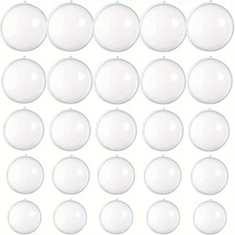 Clear Plastic Fillable Ornaments transparent Diy Craft Ball - Temu