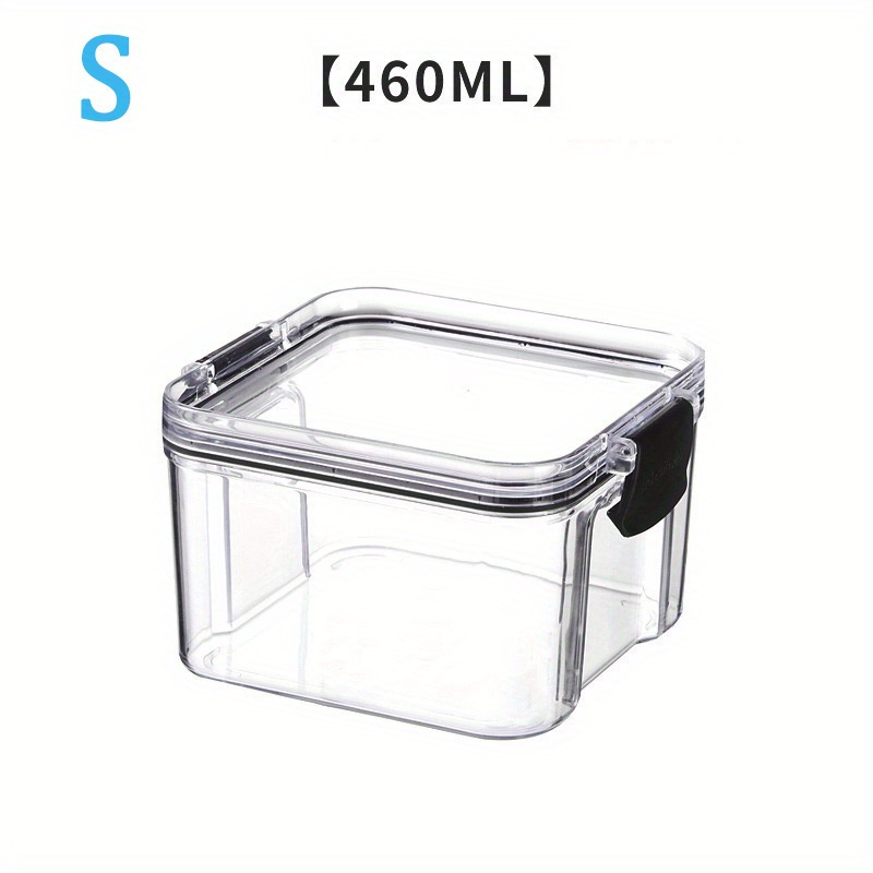 Large Flip Top Clear Storage Containers with Lids Kitchen