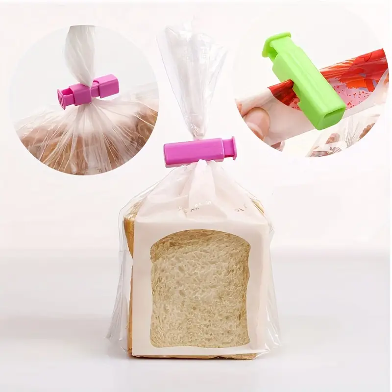 Reusable Bread Bag Storage Clips, Dust-proof Bagel Bag Square