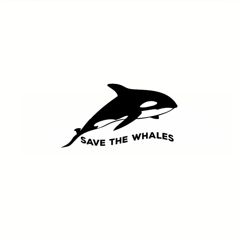 Save The Whales Vinilo Pegatina Para Coche Portátil - Temu Mexico