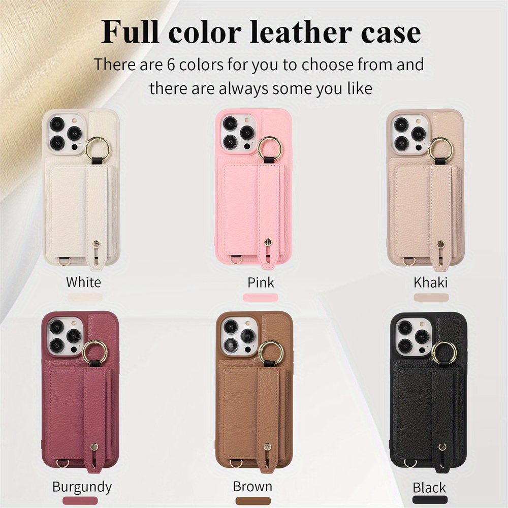 Funda Iphone 15 Pro Max Soporte Tarjetas Funda Billetera - Temu Chile