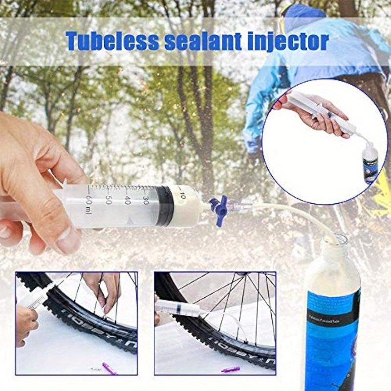 Fahrrad-Tubeless-Reifendichtmittel-Injektor-Spritze