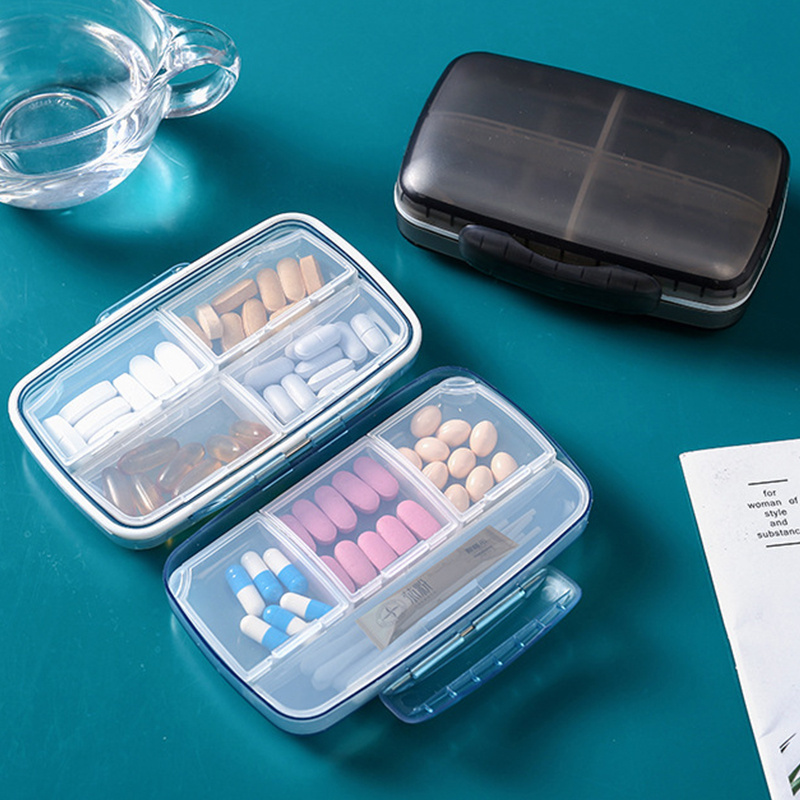 Large Compartment Pill Box 7 Day Medicine Storage Organizer