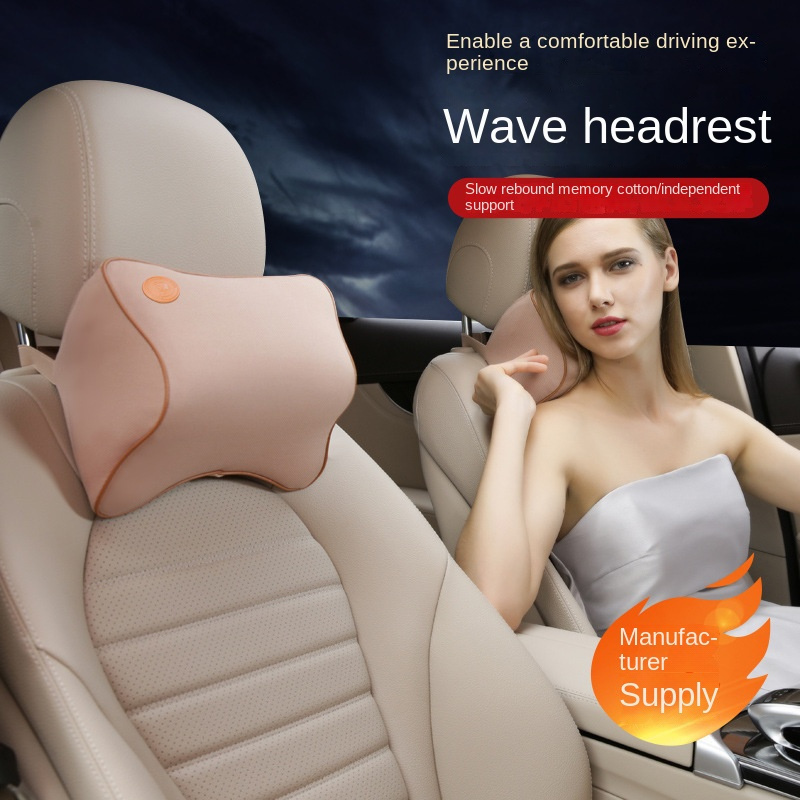 Black Car Neck Pillow For Driving Memory Foam Car Headrest Pillow - Temu  United Arab Emirates