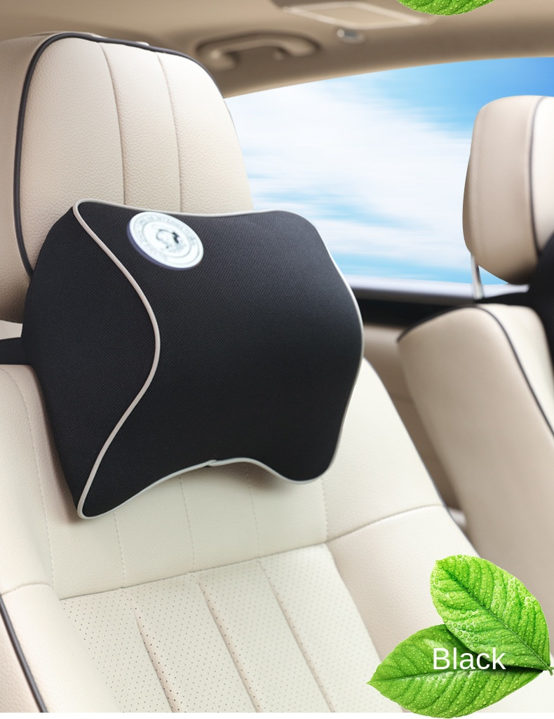 Black Car Neck Pillow For Driving Memory Foam Car Headrest Pillow - Temu  United Arab Emirates