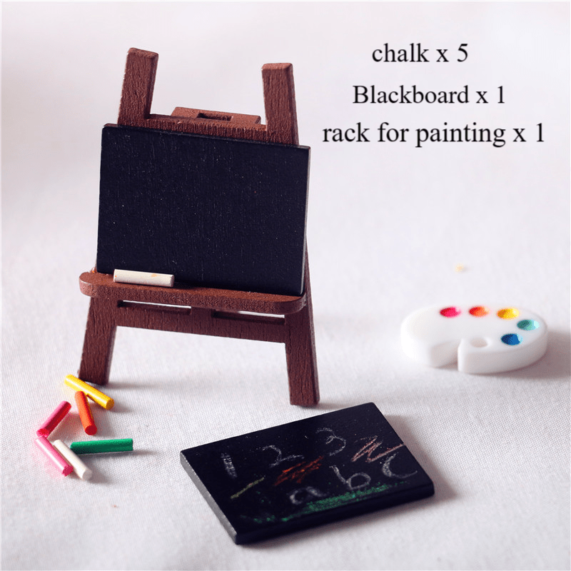 DIY Miniature Chalkboard for Dollhouse  How to make mini Chalkboard 