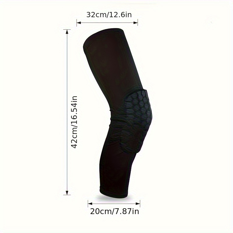 SKDK 1PC Elastic Basketball Knee Pad Honeycomb Shockproof Long Leg Sleeves  Knee Brace Support Volleyball Football Knee Guard