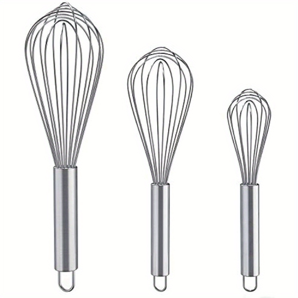 MINI Stainless steel Whisk Egg Beater Wisk Manual Balloon Wire