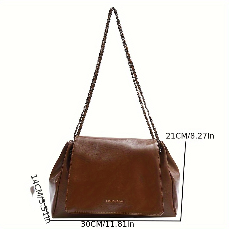 MM Bag: Soft Leather Shoulder Bag