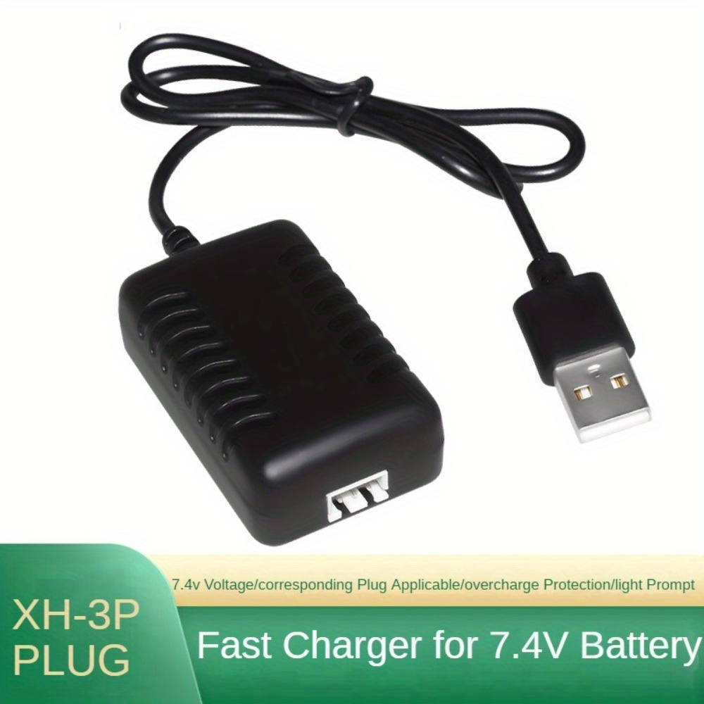 11.1v 500mah/2a Usb Charger Cable Suitable For Rc Car - Temu