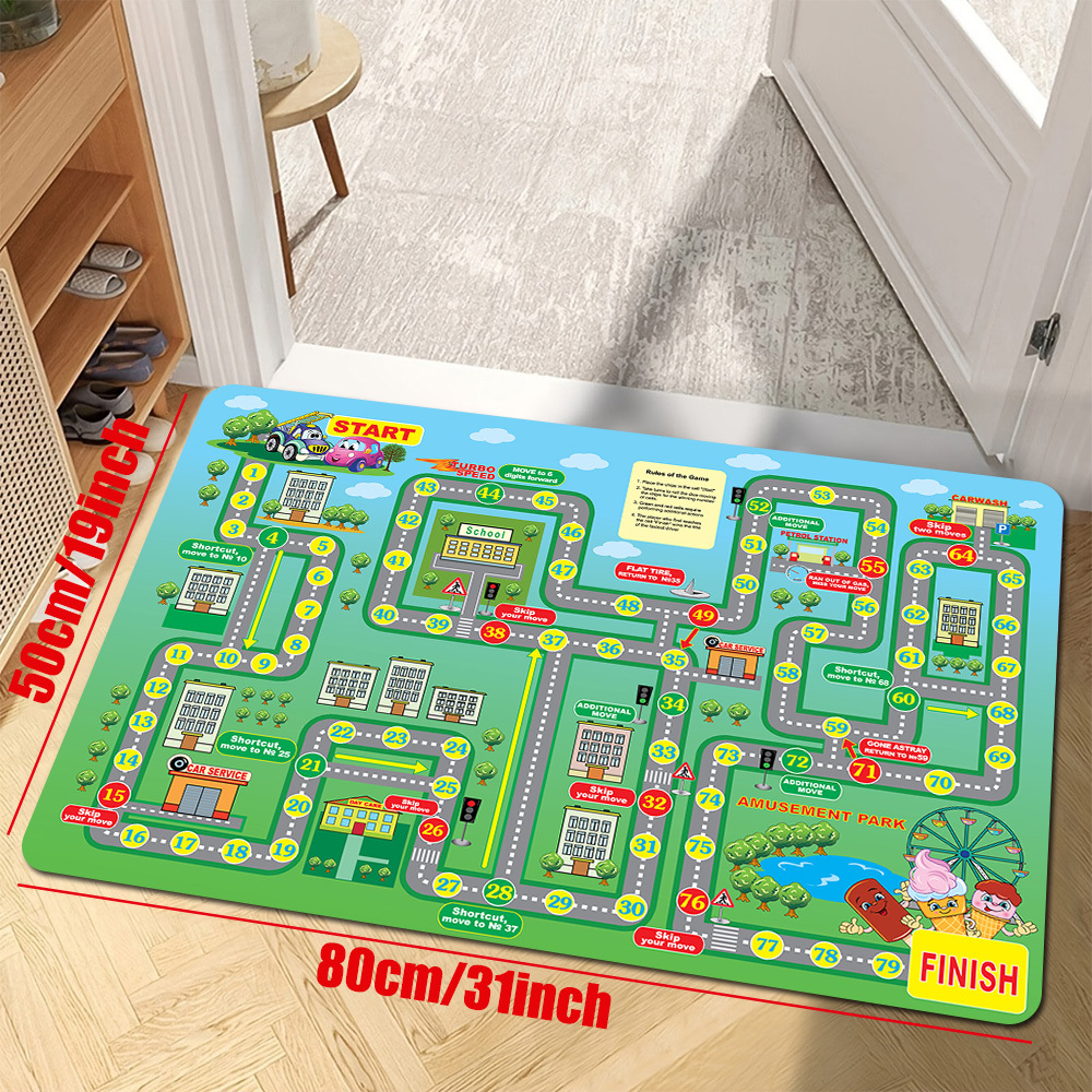 Race Track Maze Rug