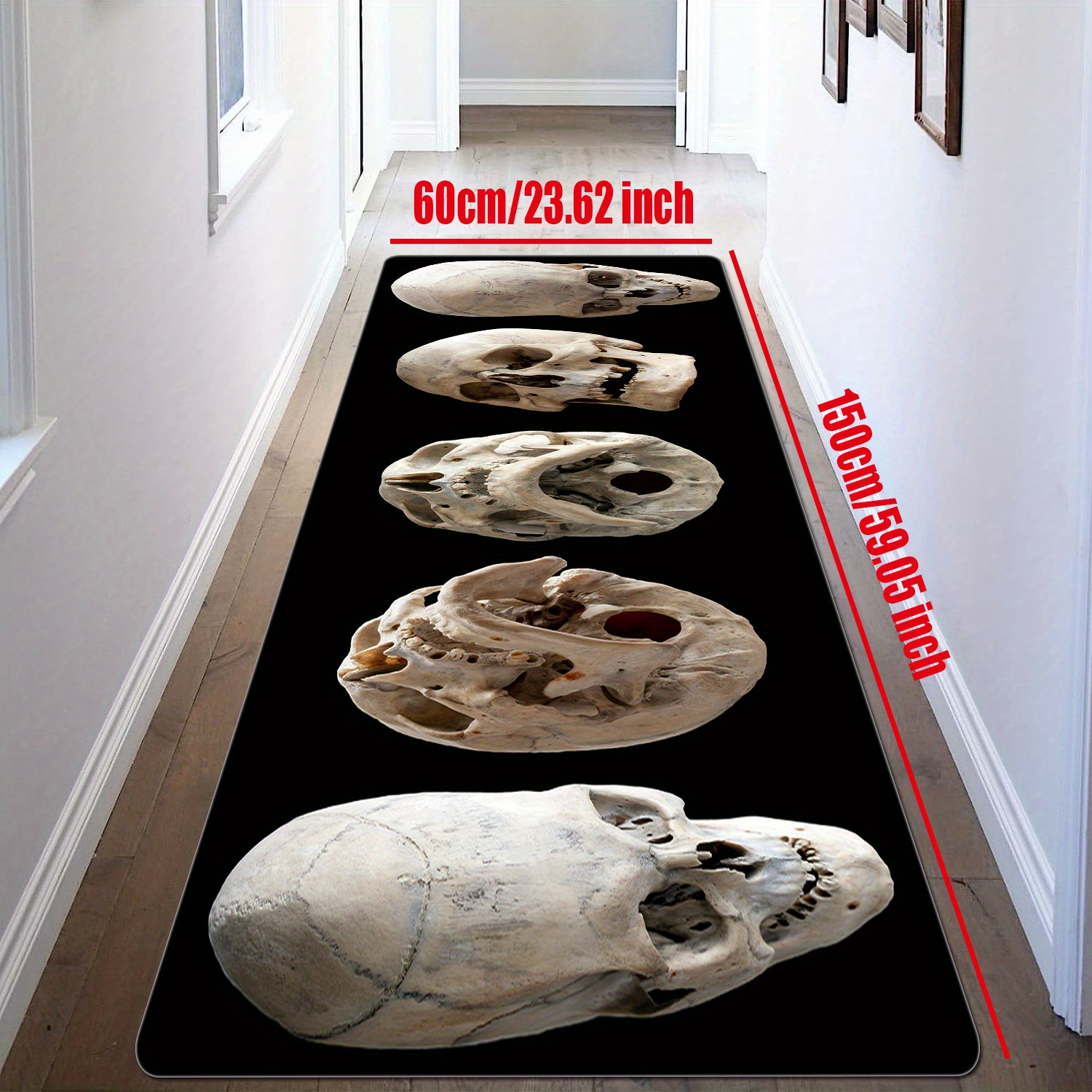 Gothic Skull Print Kitchen Mat Household Non slip Runner Rug - Temu