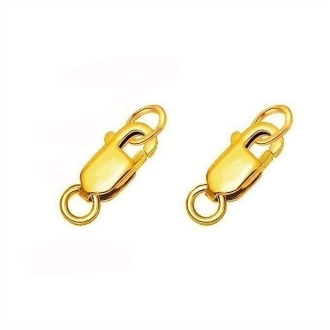 18k Gold Plated Lobster Claw Clasps Jewelry Clasps - Temu