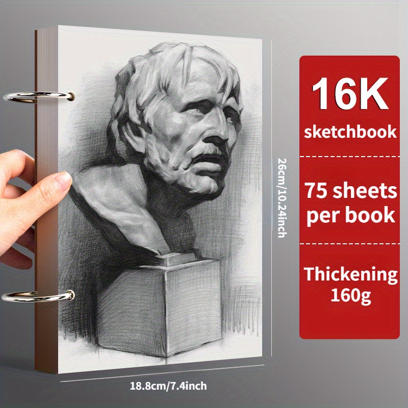 16K/A4/8K Marker Pen Drawing Book 50 Sheet Loose Leaf Blank Paper