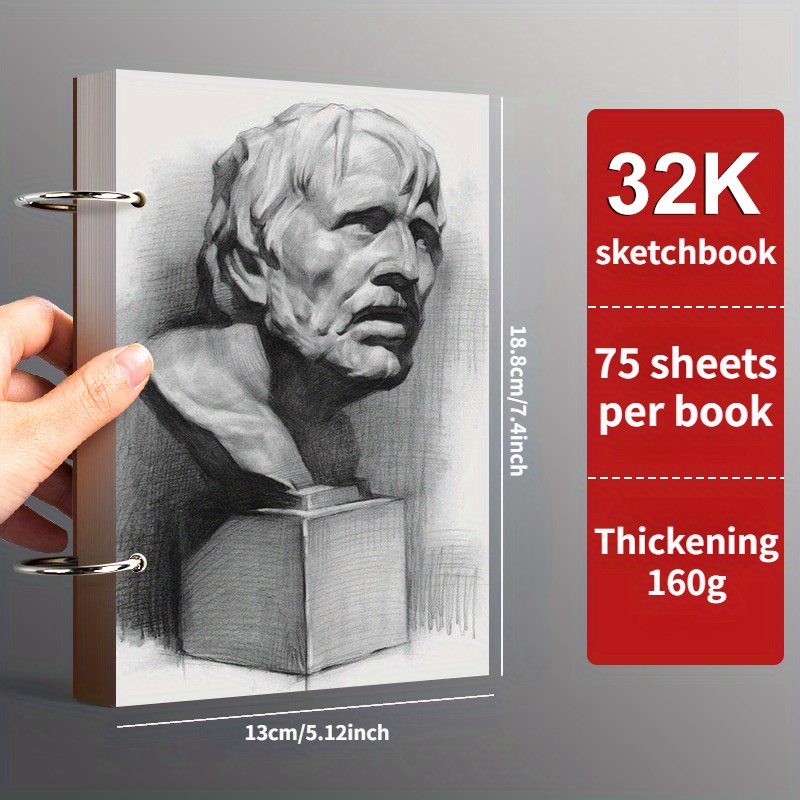 Thickened Hard Shell Coil Sketchbook Art Students Special - Temu