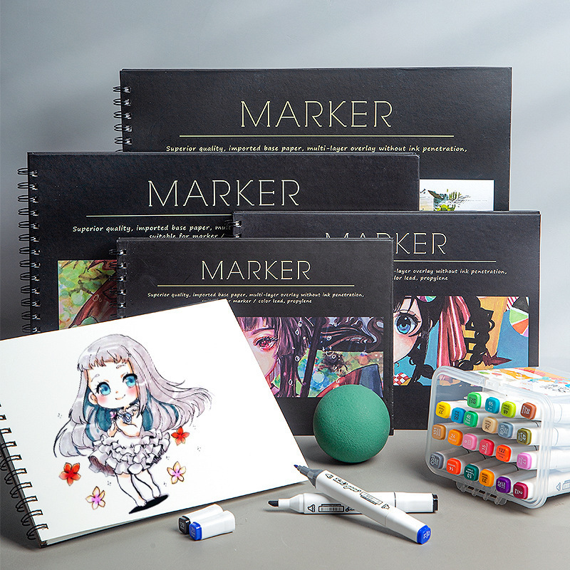 Professional Sketch Book Marker Pad Supplies A3/A4 Marker Book
