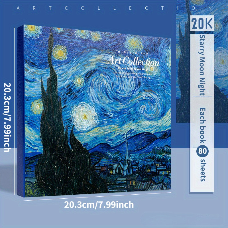 20k Van Gogh Oil Painting Sketch Book Art Painting Hand - Temu
