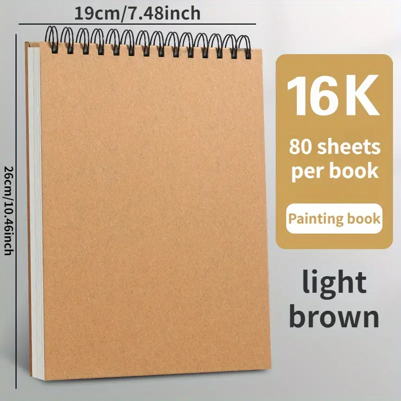 Thickened Hard Cover Coil Sketch Book Hand Drawn Sketch Book - Temu