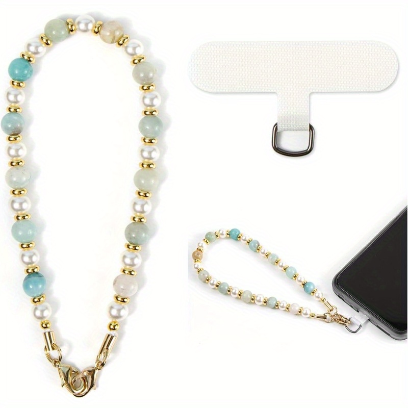 VICHUNHO Marble Beaded Phone Wrist Strap, Cellphone Lanyard with Tether  Tab, Hands-Free Wristlet Bracelet - Yahoo Shopping