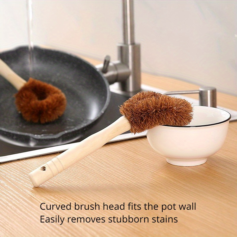 Pot Brush, Long Handle Multi-functional Kitchen Cleaning Brush, Pot Washing  Brush, Dishwashing Brush, Durable Kitchen Scrub Brush, Pans And Pots Brush,  Kitchen Sink Countertop Scrub Brush, Cleaning Supplies, Cleaning Tool,  Ready For