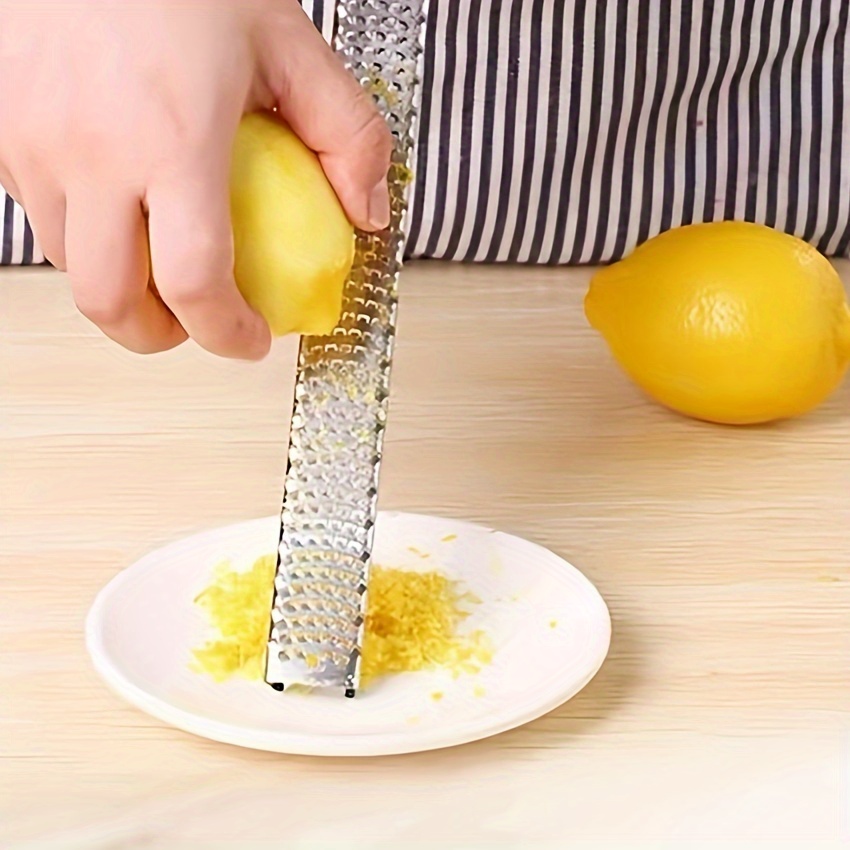 Cheese Grater, Handheld Kitchen Grater With Long Stainless Steel Handle,  Lemon Zest Grater, Lemon Zester, Vegetable Grater, Chocolate Grater, Baking  Tool, Kitchen Utensils, Kitchen Supplies, Ready For School - Temu