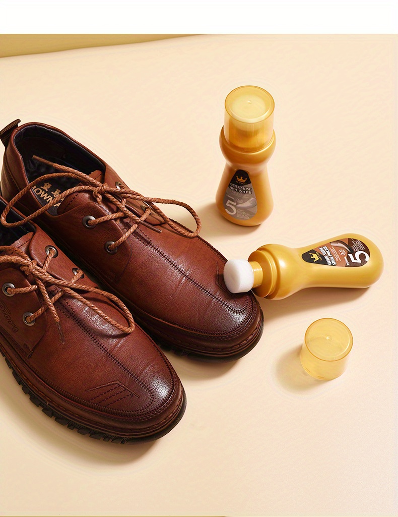 Quick Shoe Polish Leather Shoe Oil Black Brown - Temu