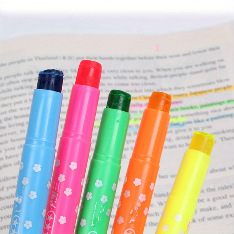 Cute Stamps, Neon Marker Pens, Highlighters, School Supplies