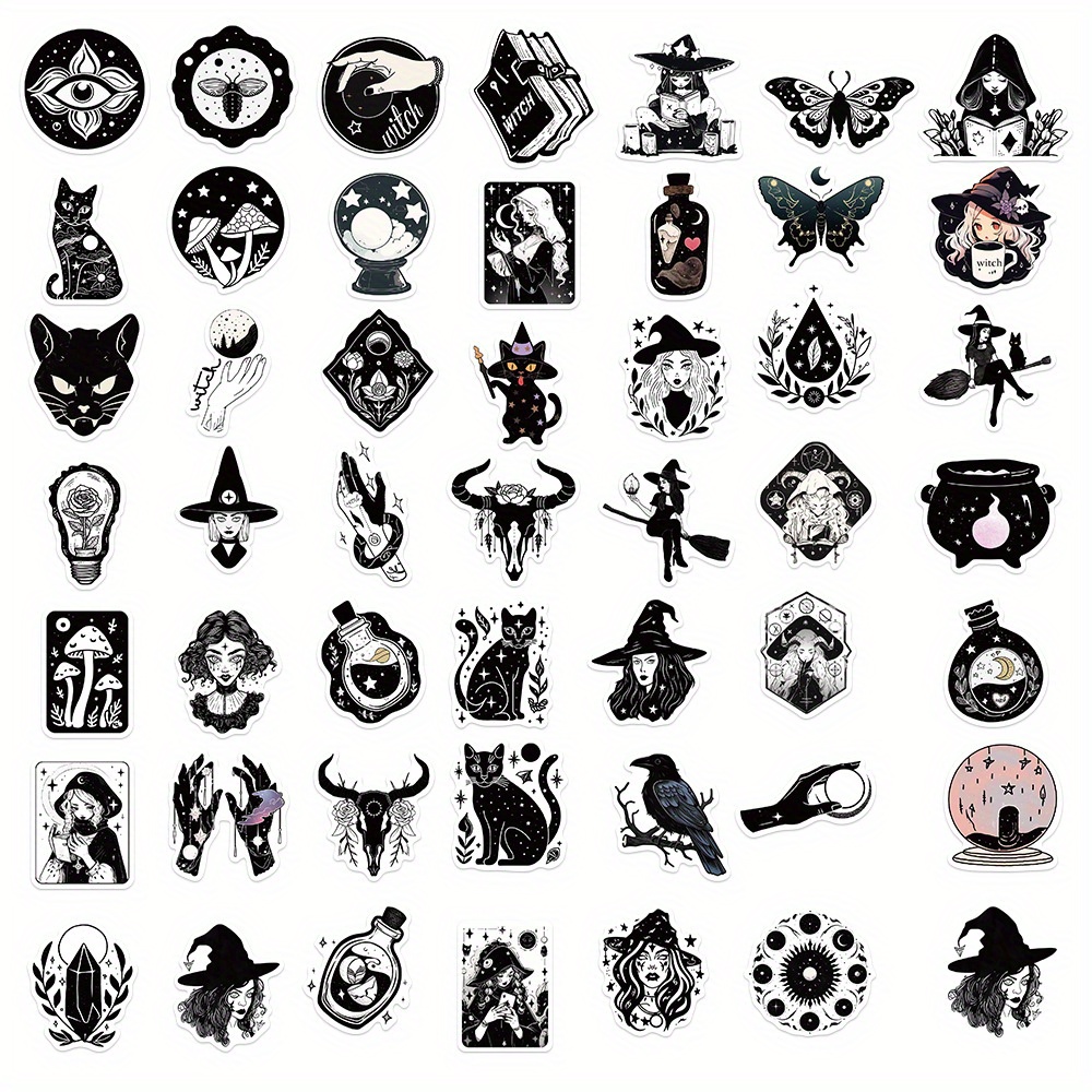  50PCS Witchy Stickers for Adults,Waterproof Magic