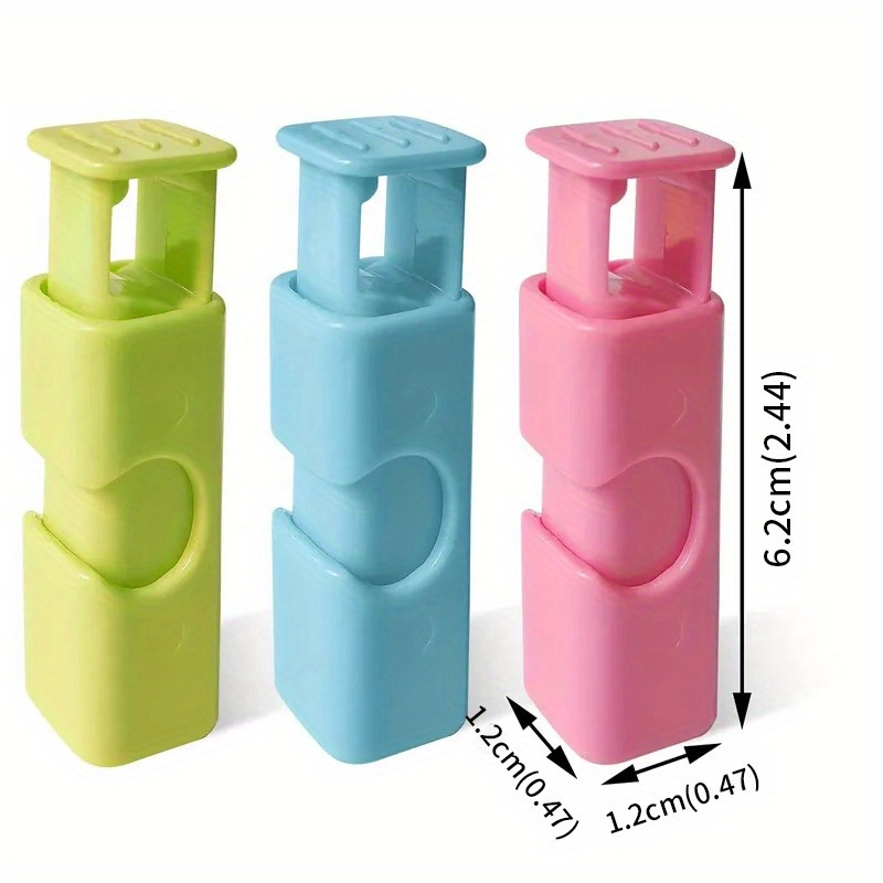 3 Colors Food Storage Plastic Bag Clips, Kitchen Home Snack Seal