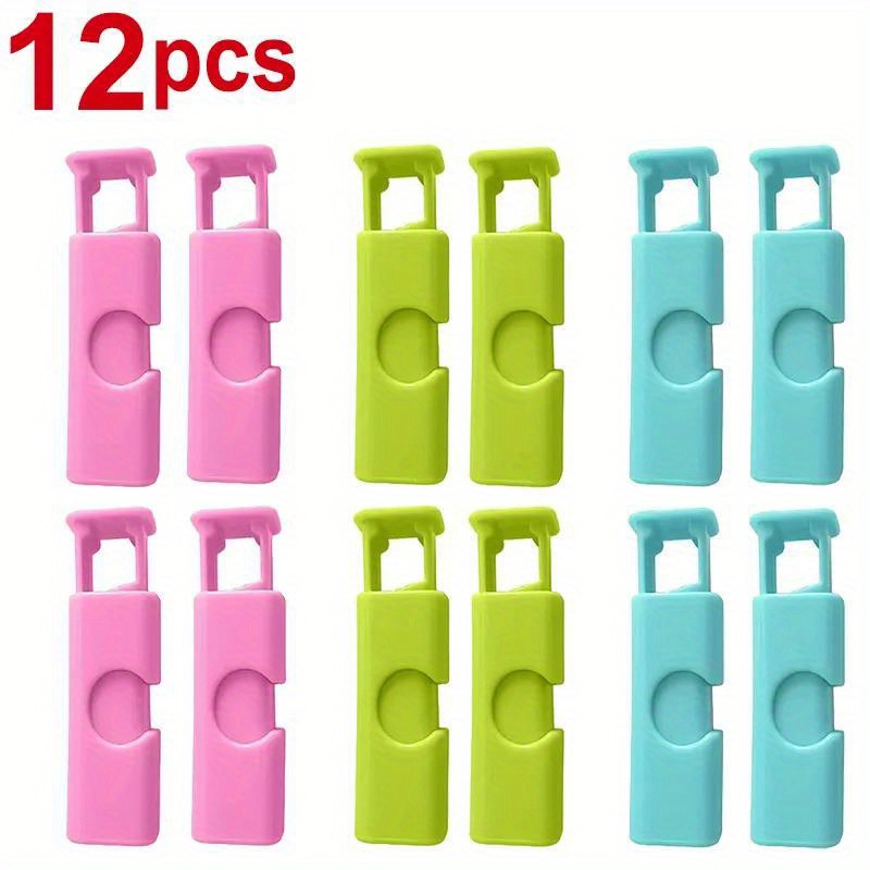 3 Colors Food Storage Plastic Bag Clips, Kitchen Home Snack Seal