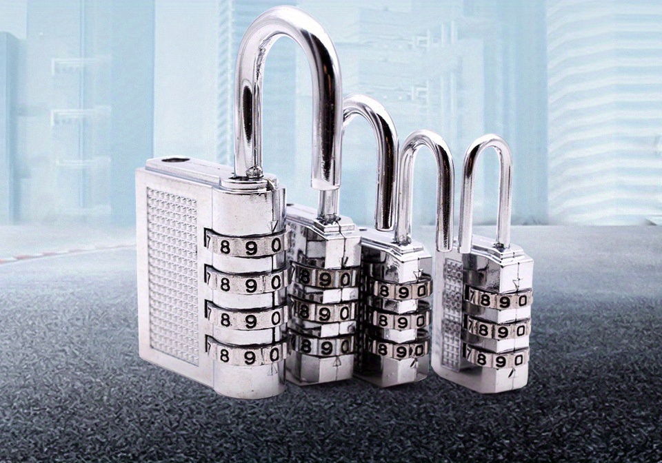 Square shop combination lock