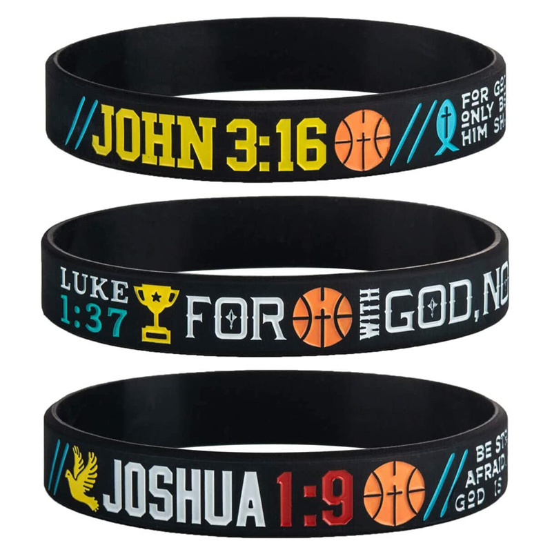 Christian on sale silicone bracelets