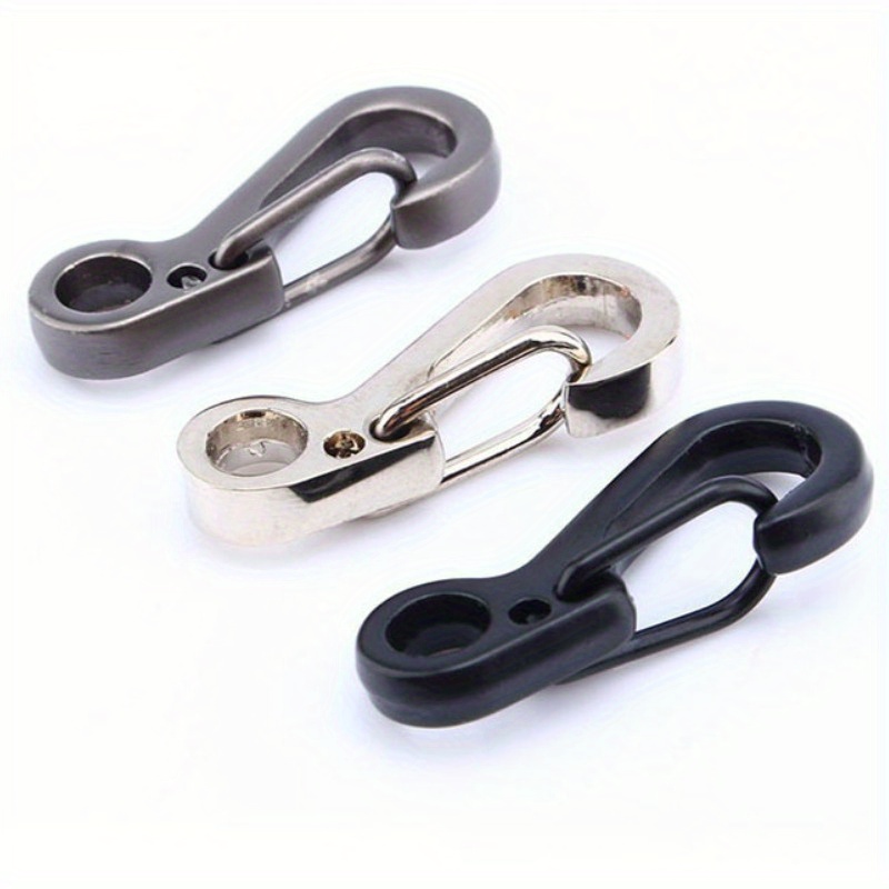 2 5pcs Multi Purpose Spring Buckle Keychain Double Snap Hook Small  Carabiner For Hiking And Camping - Sports & Outdoors - Temu