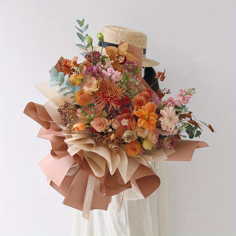 Envoltura de flores de papel de estilo coreano, 20  