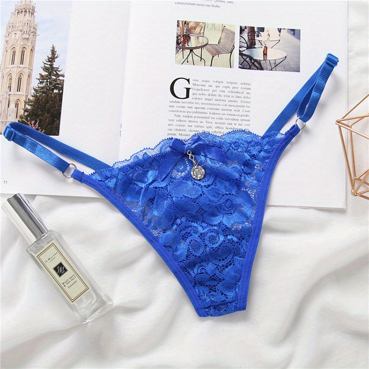 Womens Panties FINETOO Lace Thongs Sexy Floral G String Women Bow T Back Underwear  Female Underpants Girls Thong Lingerie M L From Zhulongg, $27.66