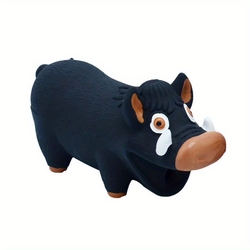 Dog Squeeze Toy,Squeaky Pig Dog Toys, Blue Latex Grunting Pig Dog