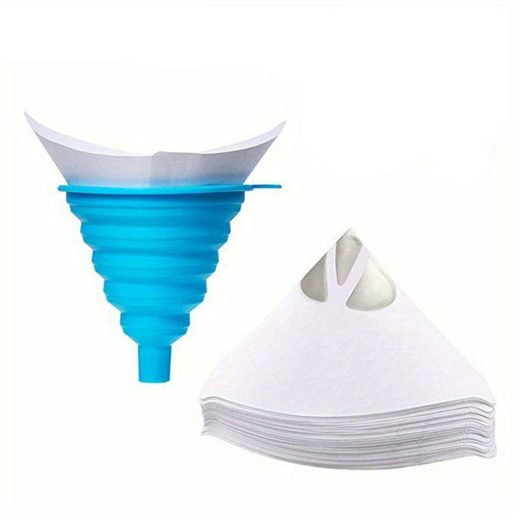 

50pcs Paint Filter Strainer Cone Silicone Funnel Filter Tip, Paint Cone Paint Strainers Paper Cone Strainers Filter Cone Shaped Fine Nylon Mesh Funnel