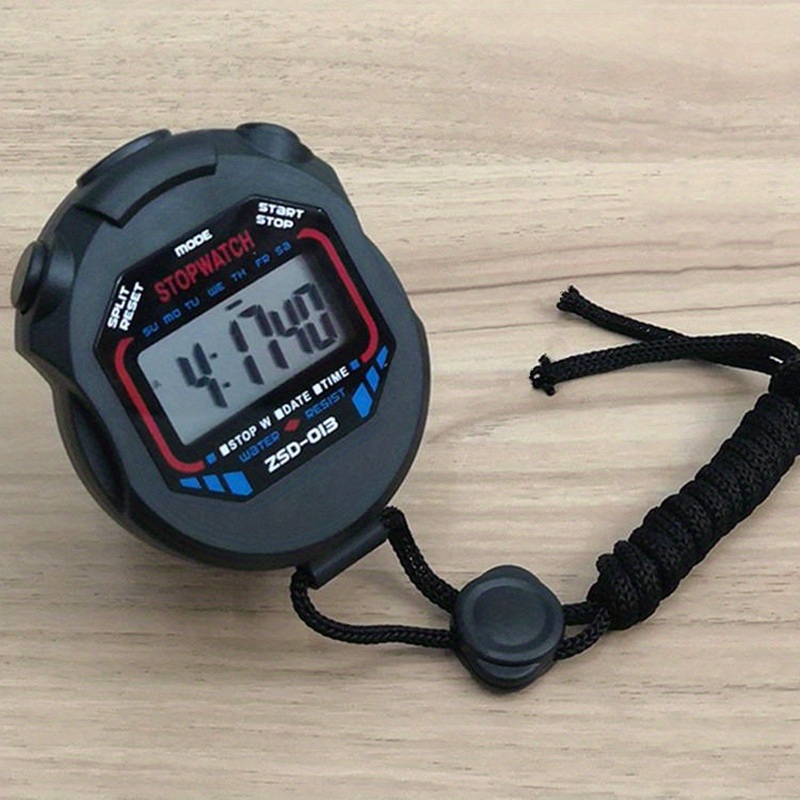 Cronómetro impermeable, cronómetro digital, cronómetro deportivo,  temporizador de intervalos con pantalla grande (1)