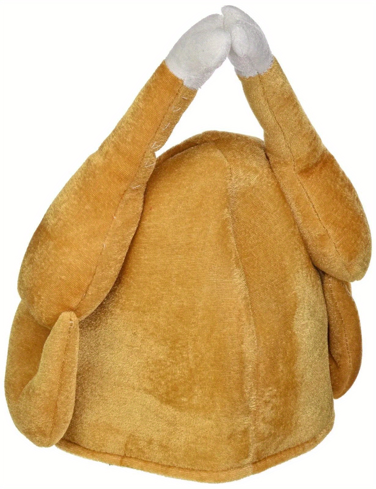 Nuevo sombrero de pavo asado de Acción de Gracias de peluche para hombres y  mujeres, disfraz de Santa Claus secreto de pollo cocido divertido para fie