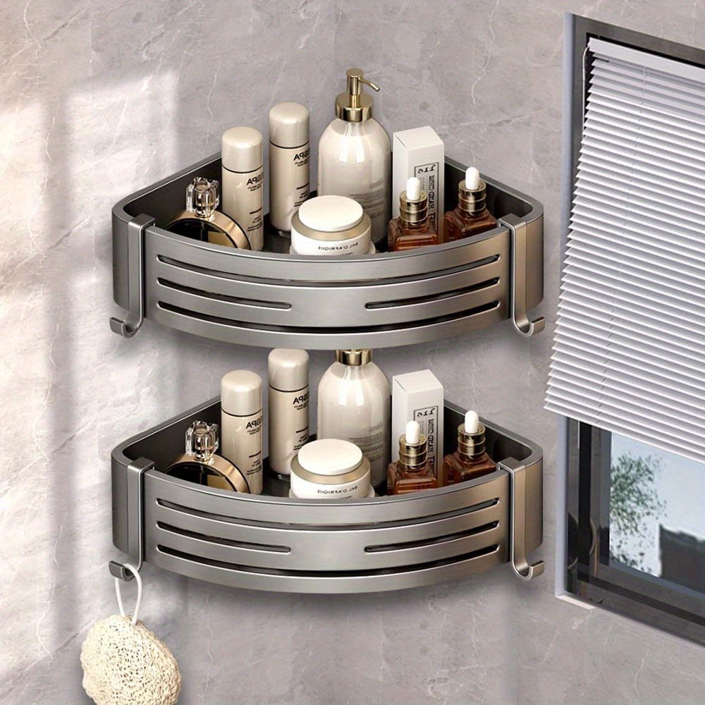 Corner Shower Shelves Stainless Steel Bathroom Storage Rack - Temu