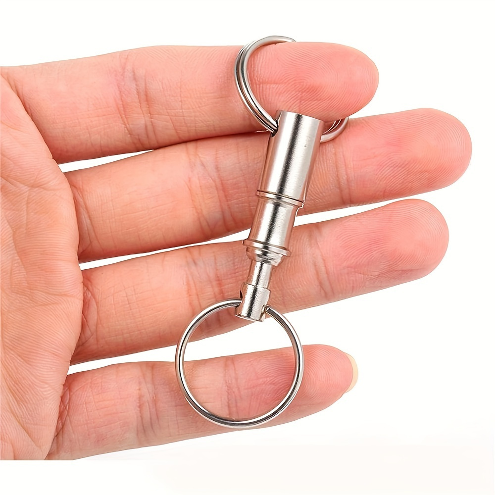 Detachable Key Chain: Quick Release Double Split Rings For - Temu